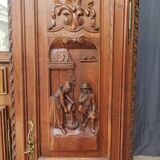 Breton sideboard in carved oak
