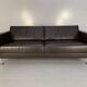 2 Vitra Park sofas by Jasper Morrison - Black leather