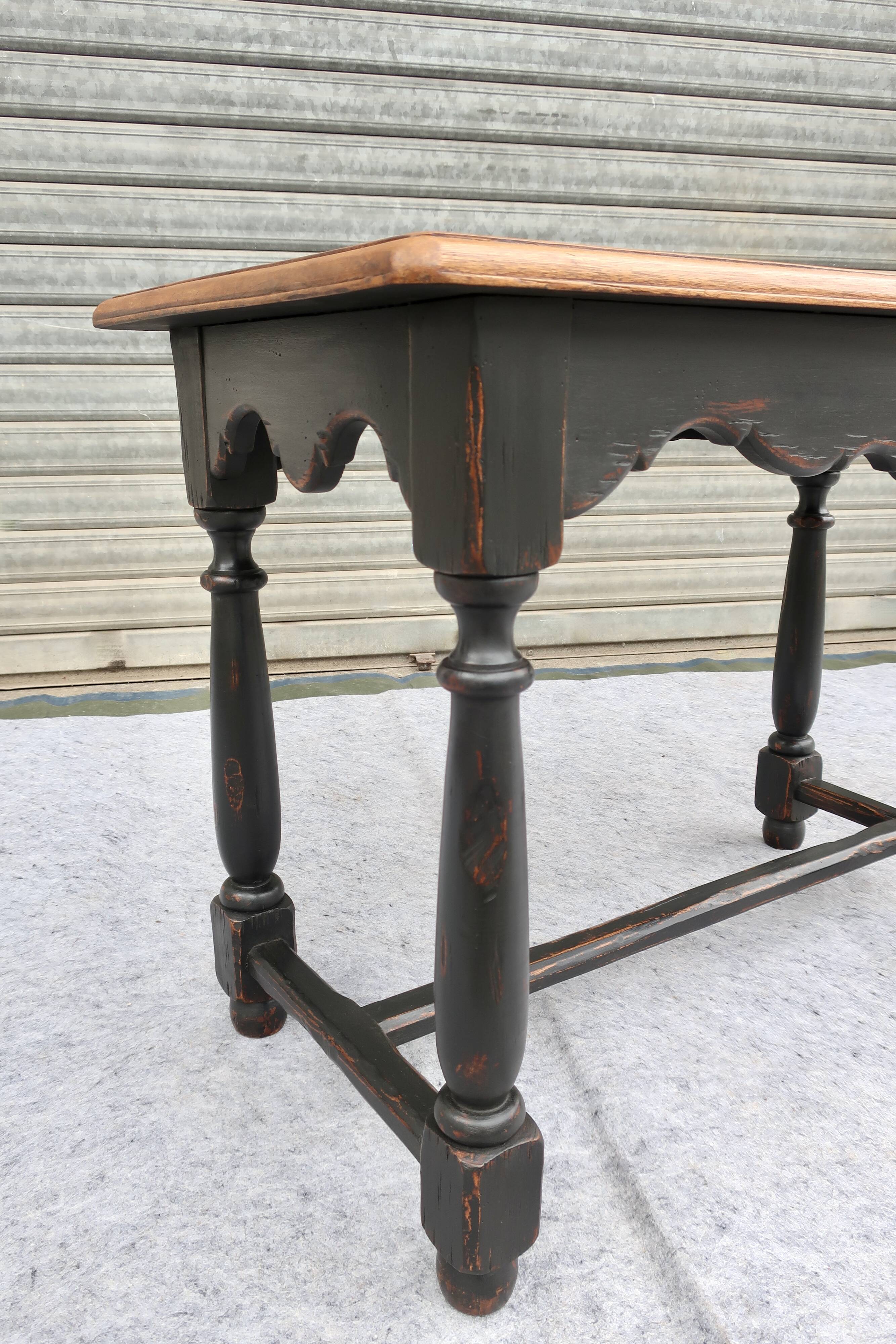Table bureau vintage patinée