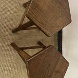 Pair of Vintage Brutalist Bar Stools