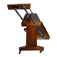 Art deco Besway rack / table (convertible) – burr wood