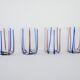 Set of four glasses, Italian design, 1970s, made in Italy