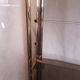 Window glass and brass vintage