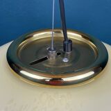 Vintage Murano glass pendant lamp in beige by F. Fabbian, Italy, 1970s.