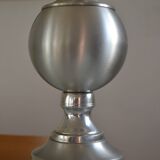 See delmas lamp 70's with fabric and metal lampshade