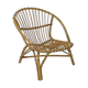 Rattan shell armchair
