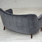 Canapé Années 1960, design danois par Slagelse Møbelværk, modèle 185, retapissé