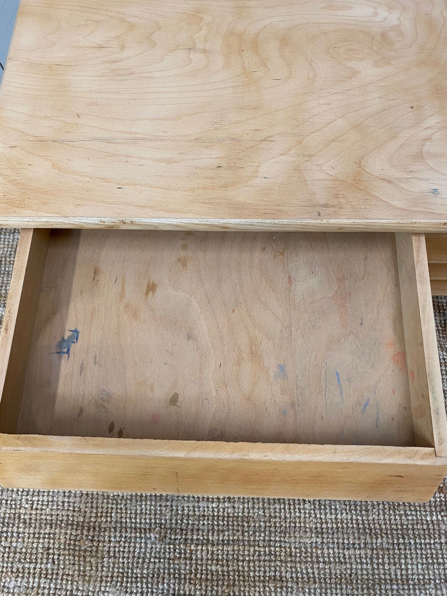 Desk of the 50s with 5 drawers