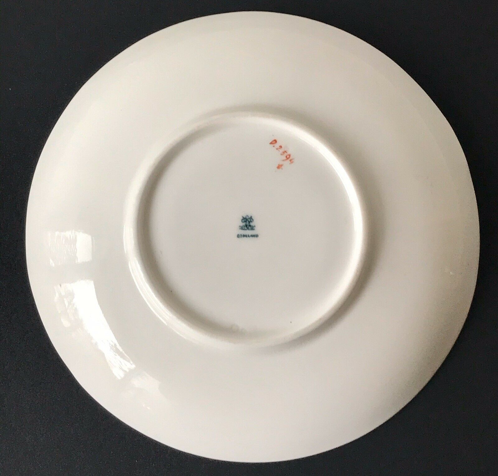 Copeland plate english porcelain xixth polychrome flowers