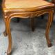 Chairs (lot of 6) Louis XV style in solid walnut caned 1940
