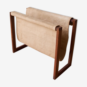 Porte-revue en palissandre scandinave années 60