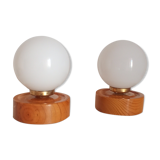 Pair of bedside lamps