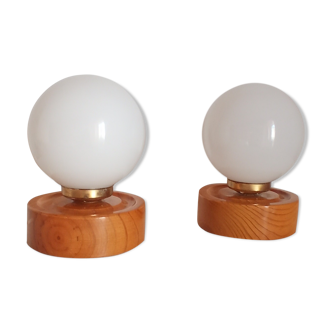Pair of bedside lamps