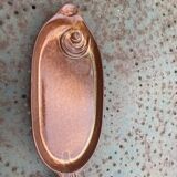 Slurry glazed ceramic dish in the shape of vintage fish