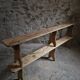 Ensemble de deux bancs vintage en bois de peuplier, 1920–1950