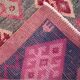 Pastel Pink & Cream Turkish Vintage Runner Rug, 72x306Cm