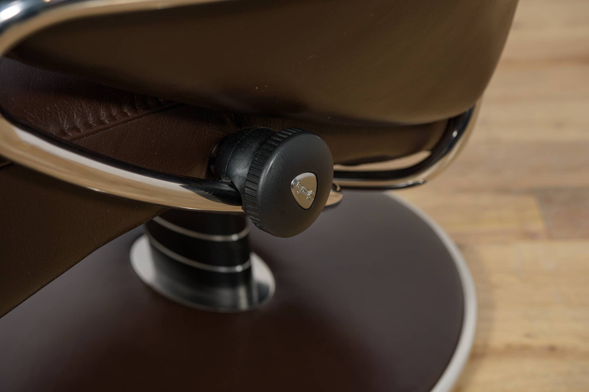 Ergonomic Lounge Chair with Ottoman Model from Ekornes Stressless, 2000s, Set of 2