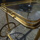 Rolling serving table in neo-classical Louis XVI style.