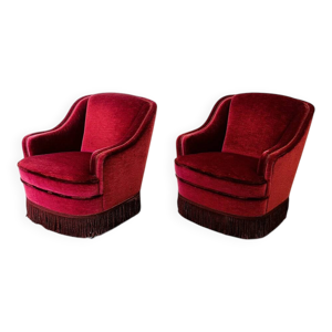 Paire de fauteuils de