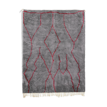 Modern Moroccan carpet grey contemporary art 300x430cm