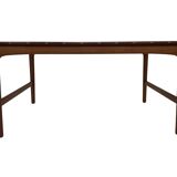 Table basse scandinave en teck massif par Yngvar Sandström - 1960