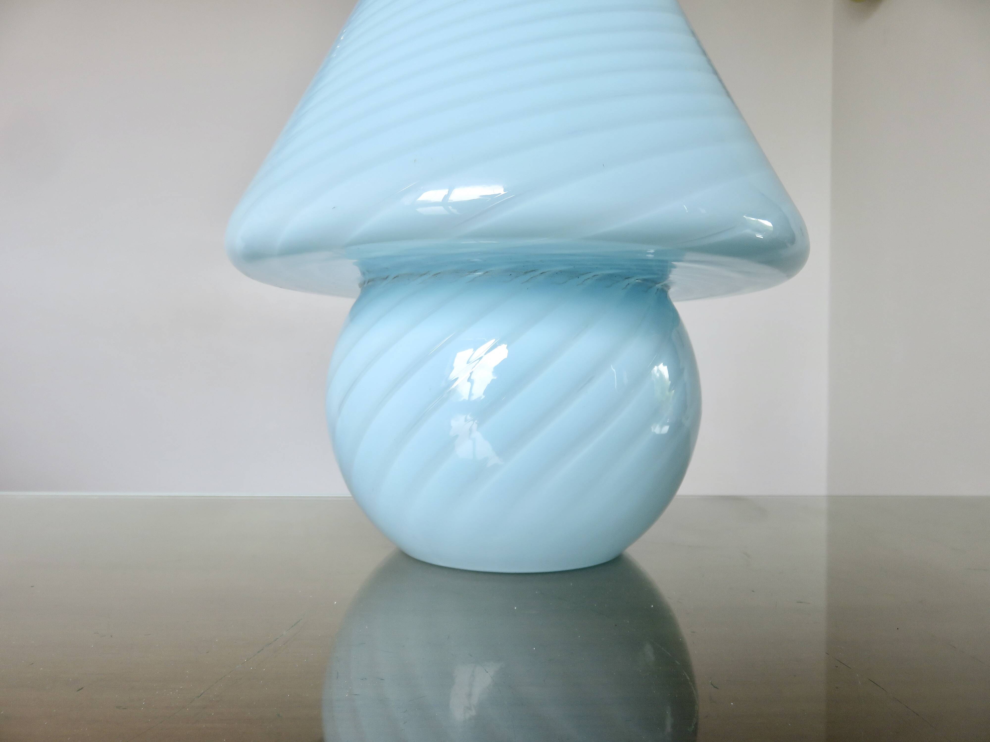 Authentic Murano Vetri mushroom lamp, 1970