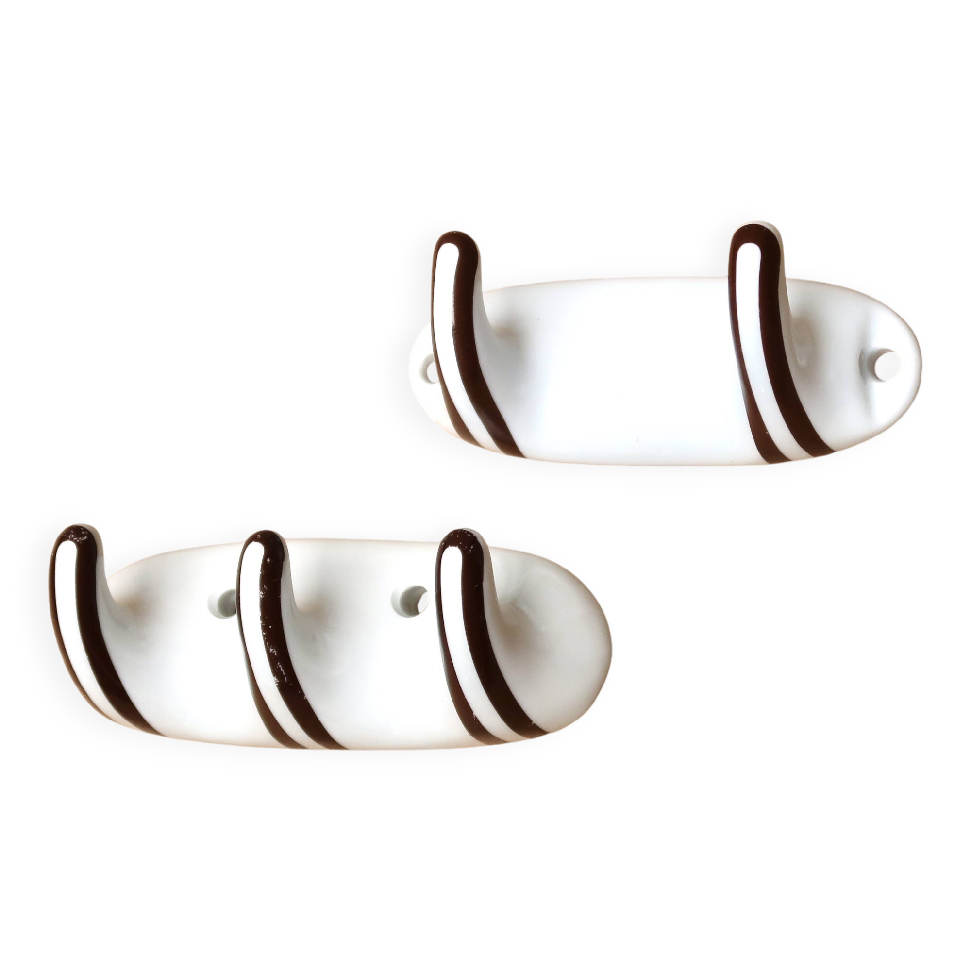 Portemanteau en porcelaine de Paris modèle Judoka, années 70