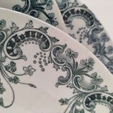 6 assiettes terre de fer Saint-Amand Hamage – décor Byzantin