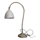 Antique angled metal lamp