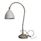 Antique angled metal lamp