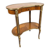 Table de chevet rognon style Louis XV en marqueterie