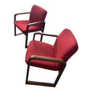 Fauteuils rouges vintage