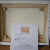 Oil on canvas by Patrice Skrabal, Almond trees