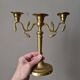 Pair of vintage bohemian country candlestick holders