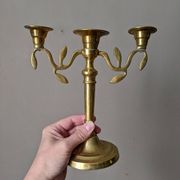 Pair of vintage bohemian country candlestick holders