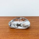 Vintage Swedish glass candlestick from Orrefors