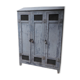 Patinated industrial wardrobe