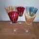 5 verres en cristal de Fains les source de la Meuse