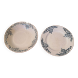 Set of iron earth serving dishes