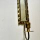 Vintage Art Deco Brass Wall mirrored Candle Sconce