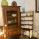 Hanging shelf for dishes