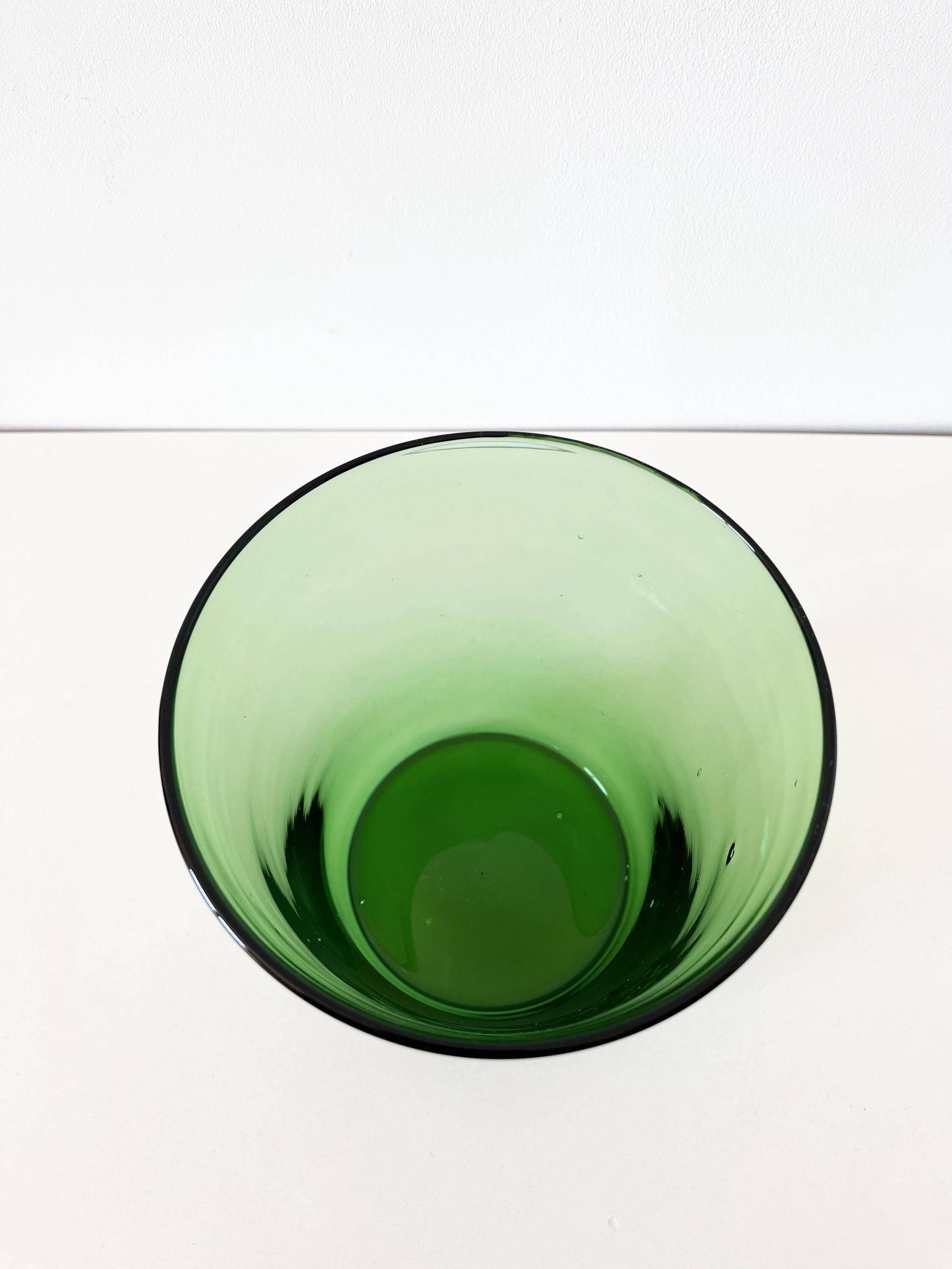 Blown glass plant pot, Empoli, Italy, 1960