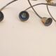 Paire d' appliques en laiton forme corde