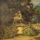 Italian landscape painting in Impressionist style from 20th century