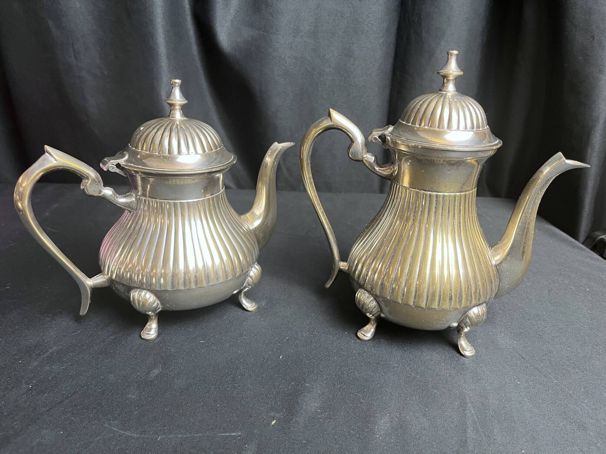 Tableware, part of a silver-plated English coffee service from the 20th century.