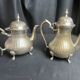Tableware, part of a silver-plated English coffee service from the 20th century.
