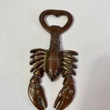 Brass lobster bottle opener