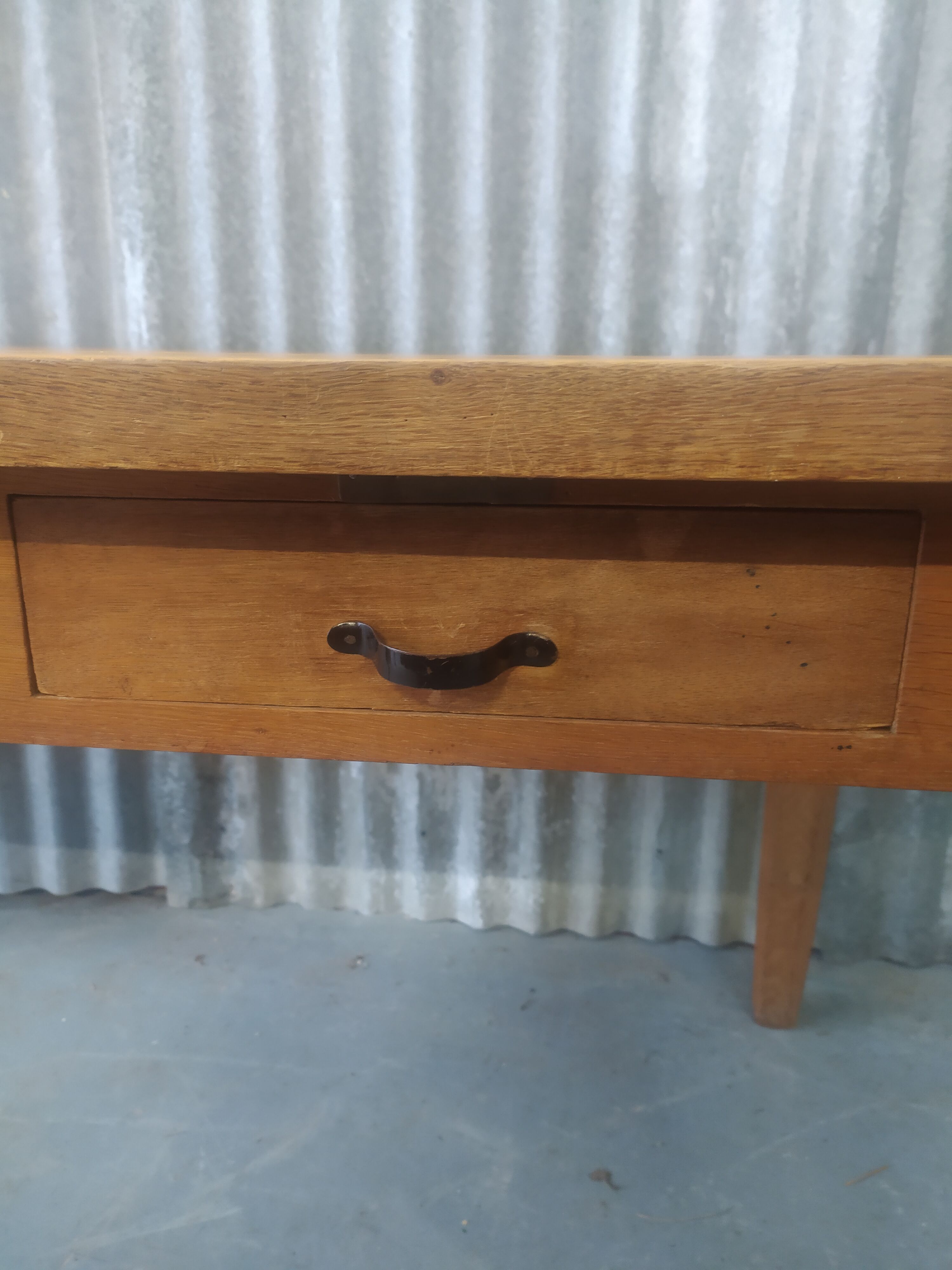 Solid oak farm table