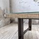 Table basse céramique pierre sculptée style années 50