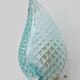 Set of 2 Rare Wall light Blue Jewel Murano Glass Leave by Barovier e Toso, 1950s